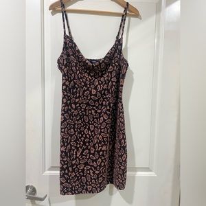 Sparkly Leopard Mini Dress
